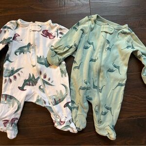 Dinosaur Print Infant One Piece Set